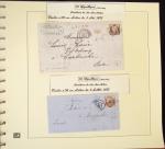 1849-1874, Deux albums présentant le timbre et la lettre