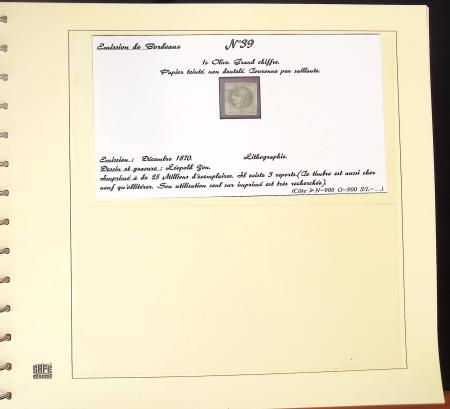 1849-1874, Deux albums présentant le timbre et la lettre