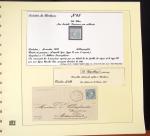 1849-1874, Deux albums présentant le timbre et la lettre