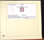 1849-1874, Deux albums présentant le timbre et la lettre
