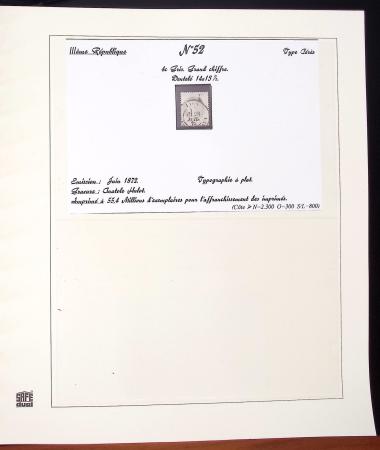 1849-1874, Deux albums présentant le timbre et la lettre