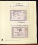 1849-1874, Deux albums présentant le timbre et la lettre