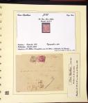 1849-1874, Deux albums présentant le timbre et la lettre
