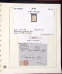1849-1874, Deux albums présentant le timbre et la lettre
