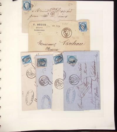 1849-1874, Deux albums présentant le timbre et la lettre