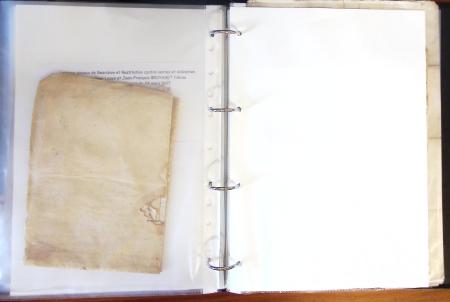 1557-1859, Deux classeurs de documents, lettres, textes