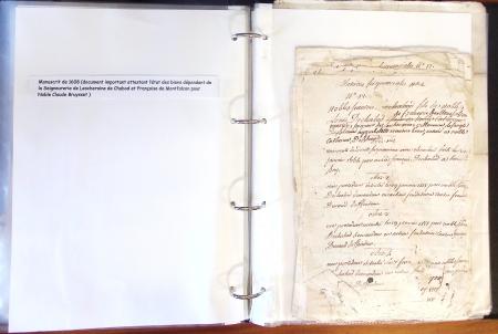 1557-1859, Deux classeurs de documents, lettres, textes