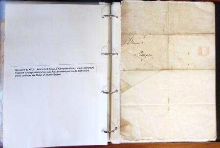 1557-1859, Deux classeurs de documents, lettres, textes