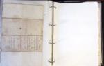 1557-1859, Deux classeurs de documents, lettres, textes