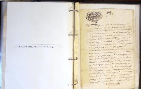 1557-1859, Deux classeurs de documents, lettres, textes