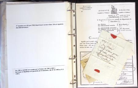 1557-1859, Deux classeurs de documents, lettres, textes