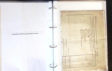 1557-1859, Deux classeurs de documents, lettres, textes