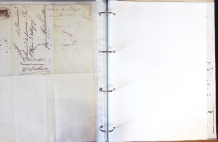1557-1859, Deux classeurs de documents, lettres, textes