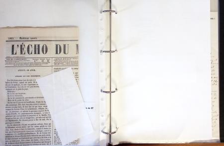 1557-1859, Deux classeurs de documents, lettres, textes