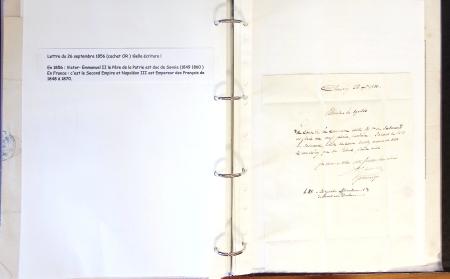 1557-1859, Deux classeurs de documents, lettres, textes