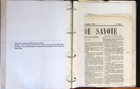 1557-1859, Deux classeurs de documents, lettres, textes