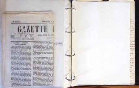 1557-1859, Deux classeurs de documents, lettres, textes