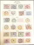 1849-1900, Mint and used collection on six Scott album