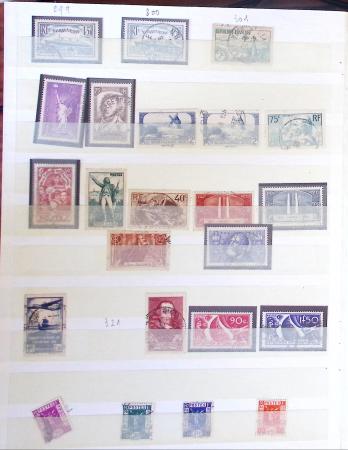 1849-1967, Collection de FRANCE en 1 classeur, obl.,