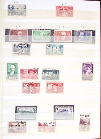 1849-1967, Collection de FRANCE en 1 classeur, obl.,