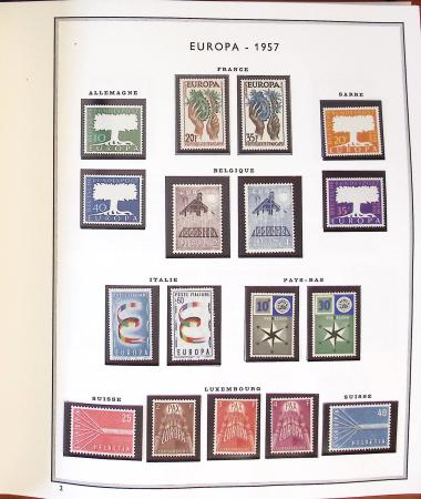 1956-1993, Collection Europa en un album Cérès en neuf
