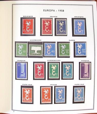 1956-1993, Collection Europa en un album Cérès en neuf