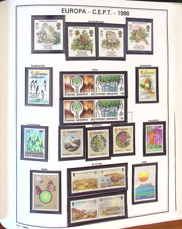 1956-1993, Collection Europa en un album Cérès en neuf