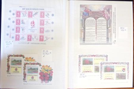 1939-1999, Collection en 3 classeurs, dont BF et bloc