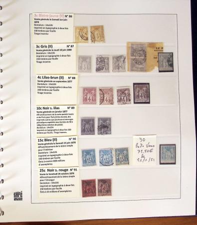 1849-1900, Lot de France classique en quantités multiples,