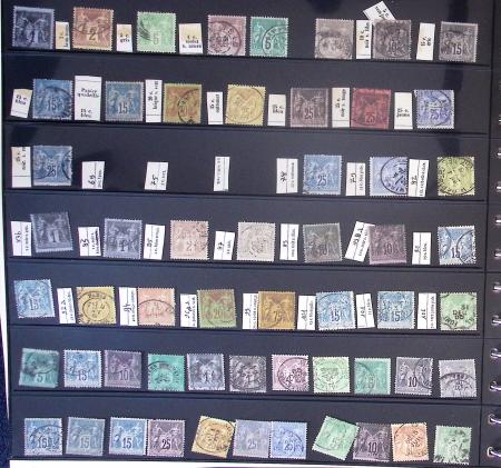 1849-1900, Lot de France classique en quantités multiples,