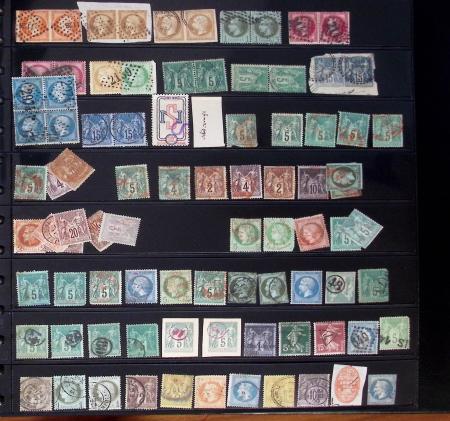 1849-1900, Lot de France classique en quantités multiples,