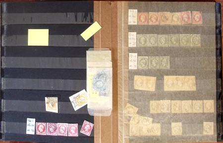 1849-1900, Lot de France classique en quantités multiples,