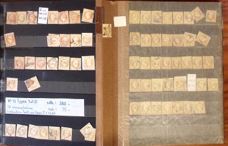 1849-1900, Lot de France classique en quantités multiples,
