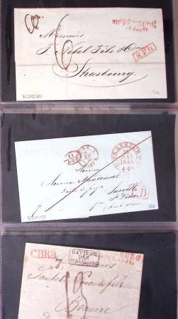 1703-1866, STRASBOURG 44 plis de Strasbourg période