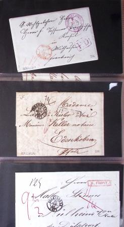 1703-1866, STRASBOURG 44 plis de Strasbourg période