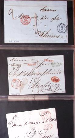 1703-1866, STRASBOURG 44 plis de Strasbourg période
