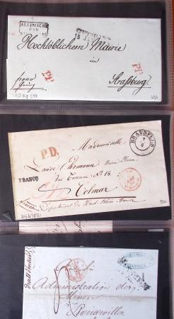 1703-1866, STRASBOURG 44 plis de Strasbourg période