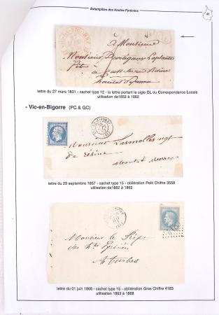 1795-1874, Solide ensemble de lettres sur les HAUTES-PYRENEES