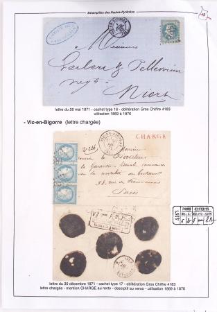 1795-1874, Solide ensemble de lettres sur les HAUTES-PYRENEES