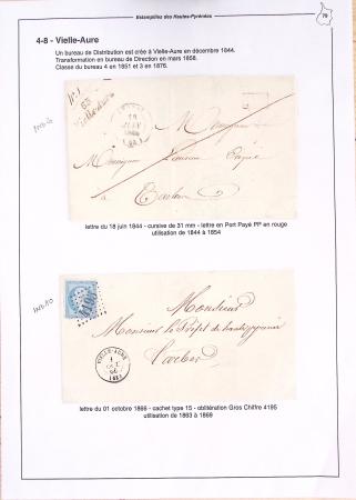 1795-1874, Solide ensemble de lettres sur les HAUTES-PYRENEES