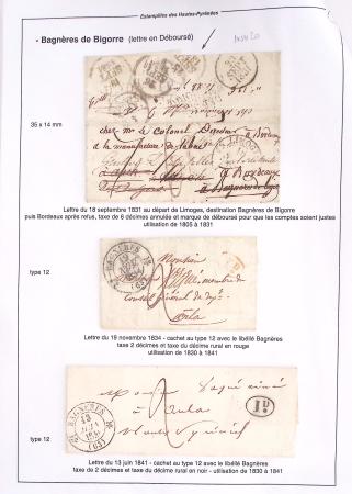 1795-1874, Solide ensemble de lettres sur les HAUTES-PYRENEES