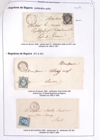 1795-1874, Solide ensemble de lettres sur les HAUTES-PYRENEES