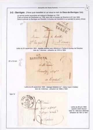 1795-1874, Solide ensemble de lettres sur les HAUTES-PYRENEES