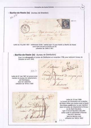 1795-1874, Solide ensemble de lettres sur les HAUTES-PYRENEES