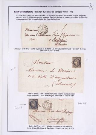 1795-1874, Solide ensemble de lettres sur les HAUTES-PYRENEES