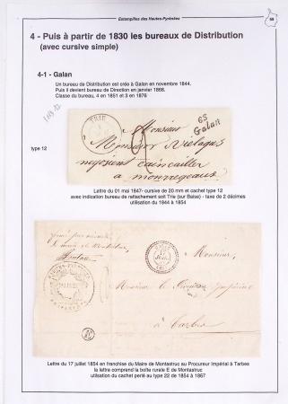 1795-1874, Solide ensemble de lettres sur les HAUTES-PYRENEES