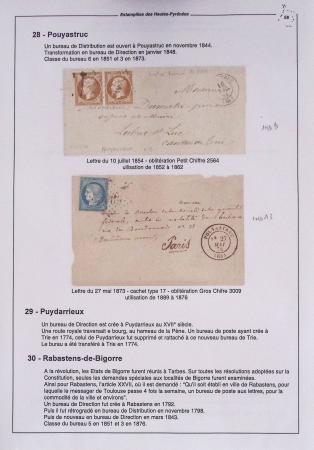 1795-1874, Solide ensemble de lettres sur les HAUTES-PYRENEES
