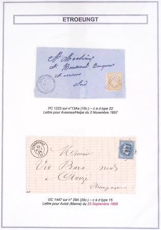 1709-1871, Jolie sélection de lettres du département