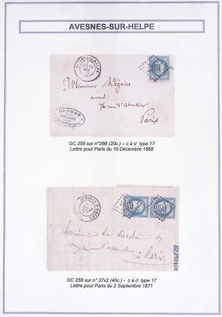 1709-1871, Jolie sélection de lettres du département