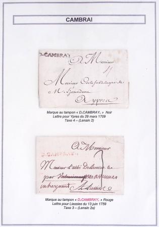 1709-1871, Jolie sélection de lettres du département